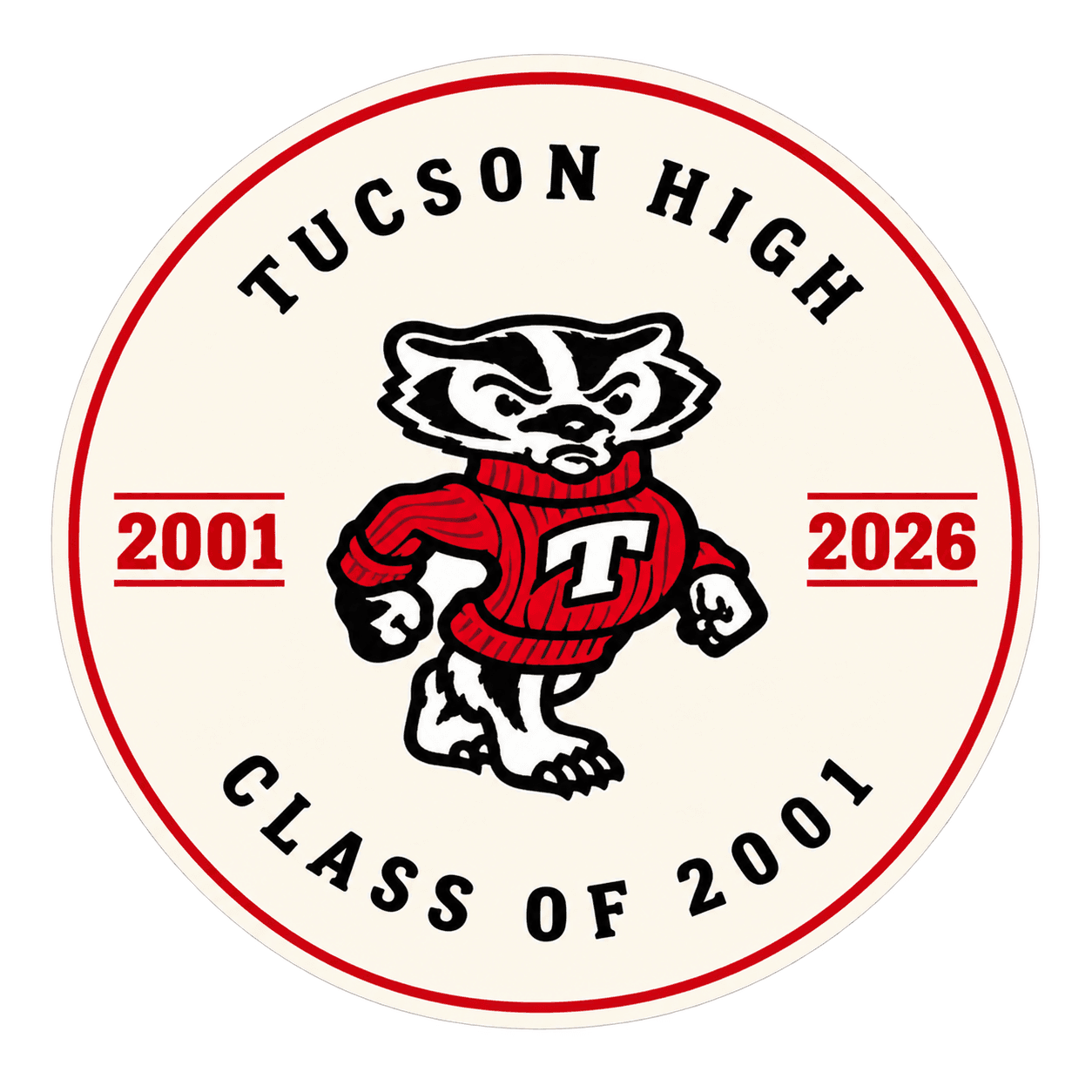 Tucson High Class of 2001 reunion seal, 2001 to 2026